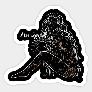 Free Spirit Goddess Sticker